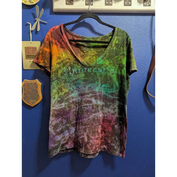 American Eagle Outfitters Tops - American Eagle Tie Dyed V-Neck Tee